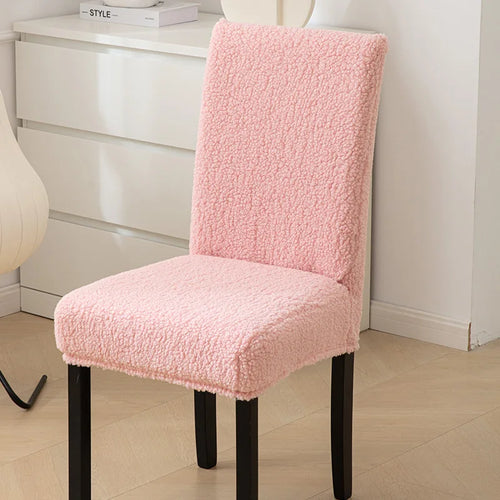 Capa de Peluche para Cadeira de Jantar