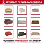 Capa De Sofá Ajustável Stretch Azul Marinho