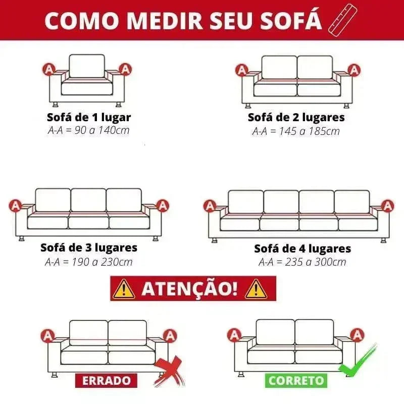 Capa de Sofá Premium em Chenille com Design Moderno Verde