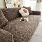 Capa de Sofá Jacquard Floral Impermeável para Casas com Pets