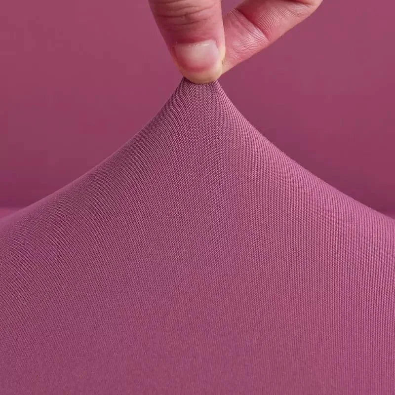 Capa De Sofá Stretch Ajustável Lisa Rosa