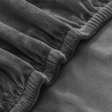 Capa Protetora para Cadeira de Jantar Cinza Escuro em Suede