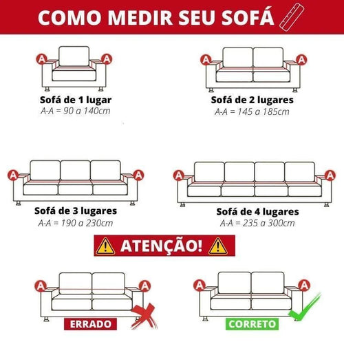Capa de Flanela Aveludada para Sofá Retrátil – Branco