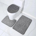 Kit de Tapetes 3 Peças Antiderrapantes e Absorventes