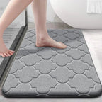 Tapete Antiderrapante de Veludo Coral Ultra Absorvente