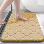 Tapete Antiderrapante de Veludo Coral Ultra Absorvente