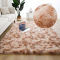 Tapete Cáqui Mescla Felpudo Antiderrapante para Sala – Seguro e Elegante