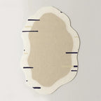 Tapete Irregular Antiderrapante para Sala e Quarto com Design Moderno