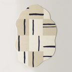 Tapete Irregular Antiderrapante para Sala e Quarto com Design Moderno
