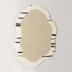 Tapete Irregular Antiderrapante para Sala e Quarto com Design Moderno