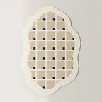 Tapete Irregular Antiderrapante para Sala e Quarto com Design Moderno