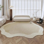 Tapete Irregular Antiderrapante para Sala e Quarto com Design Moderno