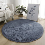 Tapete Liso Soft Felpudo Cinza Escuro