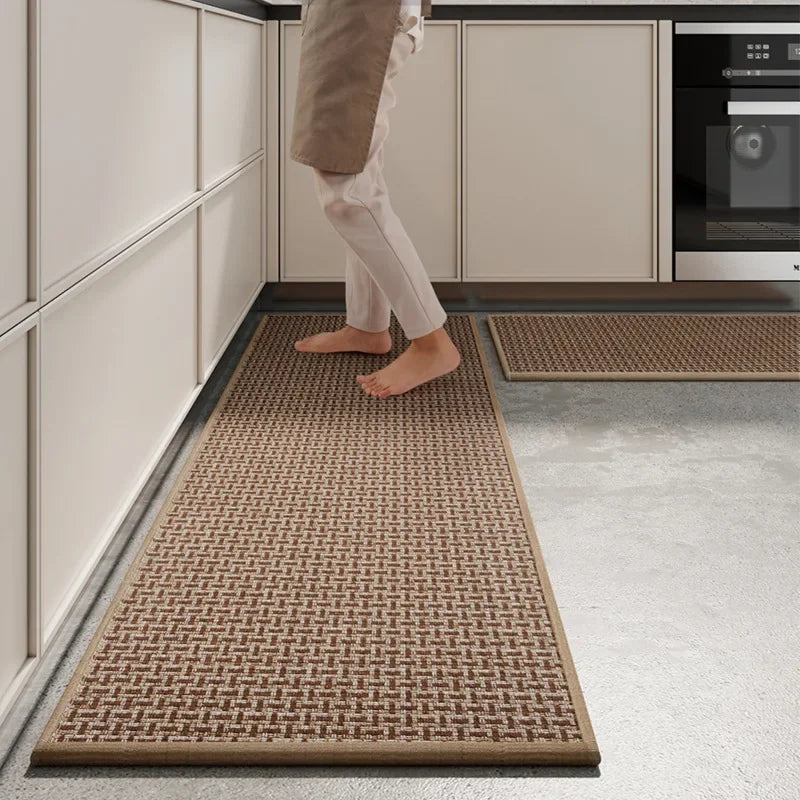 Tapete Premium Antiderrapante e Lavável para Cozinha com Alta Absorção